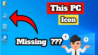 This PcMy computer Desktop Icons missing  add windows 1011 Desktops icons [upl. by Kerman949]