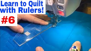 Learn to quilt with Rulers Tutorial Part 6  Quilting Echoes from Westalee by Sew Steady [upl. by Kachine17]