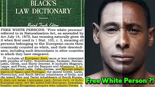 Moors Sephardic Jews Swarthy Europeans considered quotFree White Personsquot  Blacks Law Dictionary [upl. by Tsyhtema]