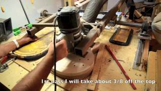 Building a Les Paul Guitar body Luthier building process 59 copy [upl. by Yeclehc]