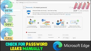 How to Check for Password Leaks Manually on Microsoft Edge [upl. by Einnahpets441]