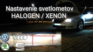 Jednoduché nastavenie svetlometov HALOGEN  XENON [upl. by Anni]