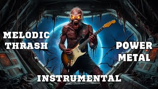 Ghost Spaceship Melodic Thrash amp Power Metal Mix  Instrumental [upl. by Appolonia]