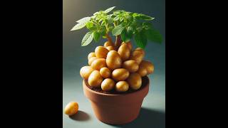 home grown potato plant  shorts planting farming [upl. by Idoj656]