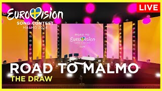 Road to Malmö LIVE The Draw  Eurovision Song Contest 2024  Giorgio World Media [upl. by Goldfarb]