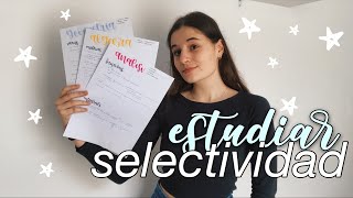 como estudiar para selectividad [upl. by Thetisa318]