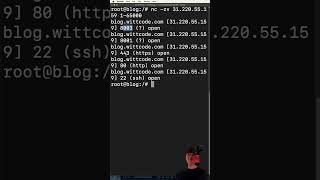 Scanning Open Ports with netcat linux netcat cybersecurity [upl. by Idnic683]