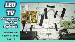 Components of LED TV Explained   Understand working of LED TV [upl. by Ahs]