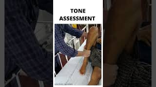 TONE ASSESSMENT IN LOWER LIMB [upl. by Rilda]