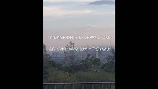 ነፍሴ አንተን ወዶሃል ዘማሪ ለአለም ጥላሁን With Lyrics [upl. by Desiri510]