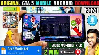 🎮 GTA 5 MOBILE DOWNLOAD  HOW TO DOWNLOAD GTA V IN ANDROID  DOWNLOAD REAL GTA 5 ON ANDROID 2024 [upl. by Amarillas]