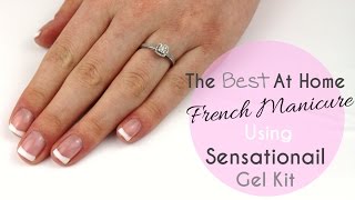 The Best French Manicure  Sensationail Gel Kit [upl. by Tempa406]