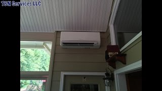 Mitsubishi Mini Split Install In A Sunroom [upl. by Riti]