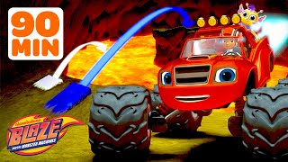 Blazes Biggest JUMP Missions amp Rescues 🌋  90 Minute Compilation  Blaze and the Monster Machines [upl. by Dex]