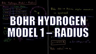 Quantum Chemistry 14  Bohr Hydrogen Model 1 Radius [upl. by Hannover729]