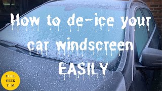 How to Deice Your Car Windscreen EASILY [upl. by Eimaraj]