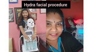 Hydra facial step by step procedure 💪 vlog skincare hydrafacial demo sridevibeautyparloursulur [upl. by Weinhardt629]