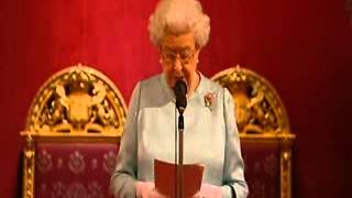 Queen gives Olympic speech [upl. by Eicats]