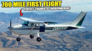 700 Mile Flight Home In Our New 300HP Cessna 182 TOO MUCH POWER [upl. by Ahsed]