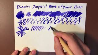 Diamine Imperial blue [upl. by Enialb]