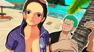 Zoro e Robin VÃO A PRAIA no One Piece VR [upl. by Rebecka]