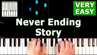 Never Ending Story  Piano Tutorial BEGINNER [upl. by Lain792]