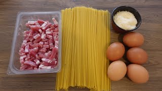 Pâtes Carbonara ‐ La recette à litalienne simplifiée  Ari Cuisine [upl. by Atteuqaj]