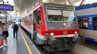 Mit Vollgas 120 kmh amp FETTEM SOUND in der Br 628 als RB45 von Mühldorf Oberbay nach Salzburg Hbf [upl. by Yrellav]