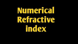 Lesson 9 Refractive index class 10th Numerical of refractive index [upl. by Aneg]