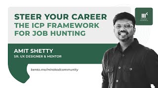 Steer Your Career  The ICP Framework for Job Hunting by Amit Shetty [upl. by Sufur]