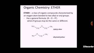 Alcohol Ether amp Thiol  Tagalog [upl. by Llevram]