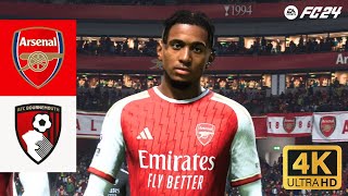 FC 24  ARSENAL VS AFC BOURNEMOUTH  FRIENDLIES 4K [upl. by Neil]