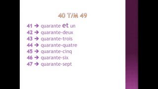De getallen in het Frans 20 tot en met 69 [upl. by Mundt]