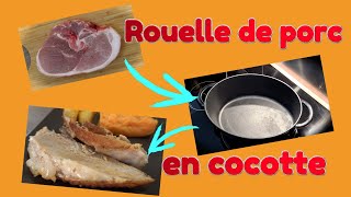 Rouelle de porc en cocotte [upl. by Nylak]