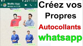 Créez vos Propres Autocollants WhatsApp  Comment Créer Votre Propre Autocollant [upl. by Adnirod]