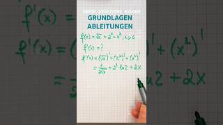 ERSTE ABLEITUNG BILDEN maths youtubeshorts [upl. by Warga]