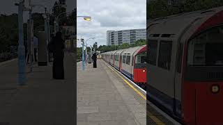 A Piccadilly Line train arriving at Hounslow Central with a service to Heathrow T23 and 5 [upl. by Stilwell]