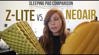 Thermarest ZLite vs Neoair Sleeping Pad Comparison [upl. by Atnim]