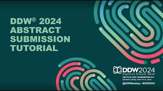 DDW 2024 Abstract Submission Tutorial [upl. by Burta129]