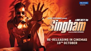 Singham  Trailer  Ajay Devgn  Rohit Shetty  ReReleasing in Cinemas on 18th Oct  Reliance Ent [upl. by Anatola]