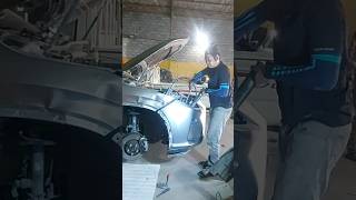 DENT REPAIR FRONT RIGHT SIDE FENDER USING HYDROLIC POWER TOOLS2024 shortsviral shortvideo [upl. by Asylla464]