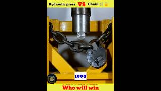 2024 vs 1990 chain ⛓️ lock 🔒 vs hydraulic press 🤯shorts whatif uniqueexperiment मजेदार [upl. by Horlacher353]