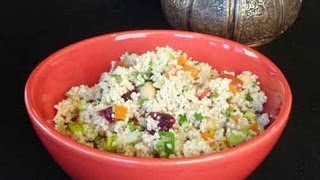 Couscous Salad  Healthy Side Dish  Show Me The Curry [upl. by Albert]