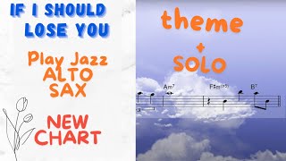 If I should lose you  ALTO SAX  Solo Transcription [upl. by Walling609]