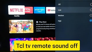 TCL tv remote sound [upl. by Bathsheba]