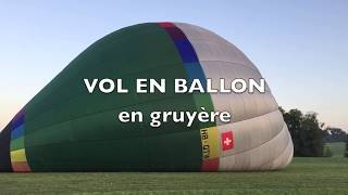 Vol en ballon montgolfière en Gruyère [upl. by Nihahs]