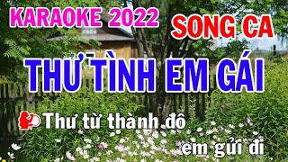 Thư Tình Em Gái Karaoke Song Ca Nhạc Sống  Phối Mới Dễ Hát  Nhật Nguyễn [upl. by Lyrradal117]