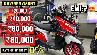 2024 TVs Ntorq 125Cc Race Xp Edition DownPayment  Full Finance Detailed  Interest  Document  EMI [upl. by Sixla]