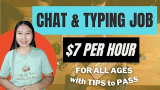 EARN 7 PER HOUR BY CHATTING amp TYPING JOB  Sincerely Cath [upl. by Dianna]