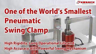 【KOSMEK】 Introducing Pneumatic Swing Clamp Exhibited at MECT2021 [upl. by Nylzaj]